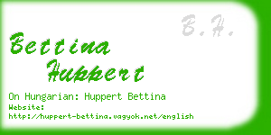 bettina huppert business card